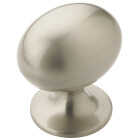 Amerock Everyday Heritage Oval Satin Nickel Cabinet Knob Image 1