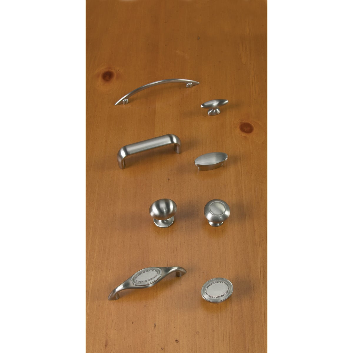 Amerock Everyday Heritage Oval Satin Nickel Cabinet Knob Image 2