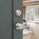 Kwikset Signature Series Juno Satin Nickel Deadbolt and Door Knob Combo Image 2