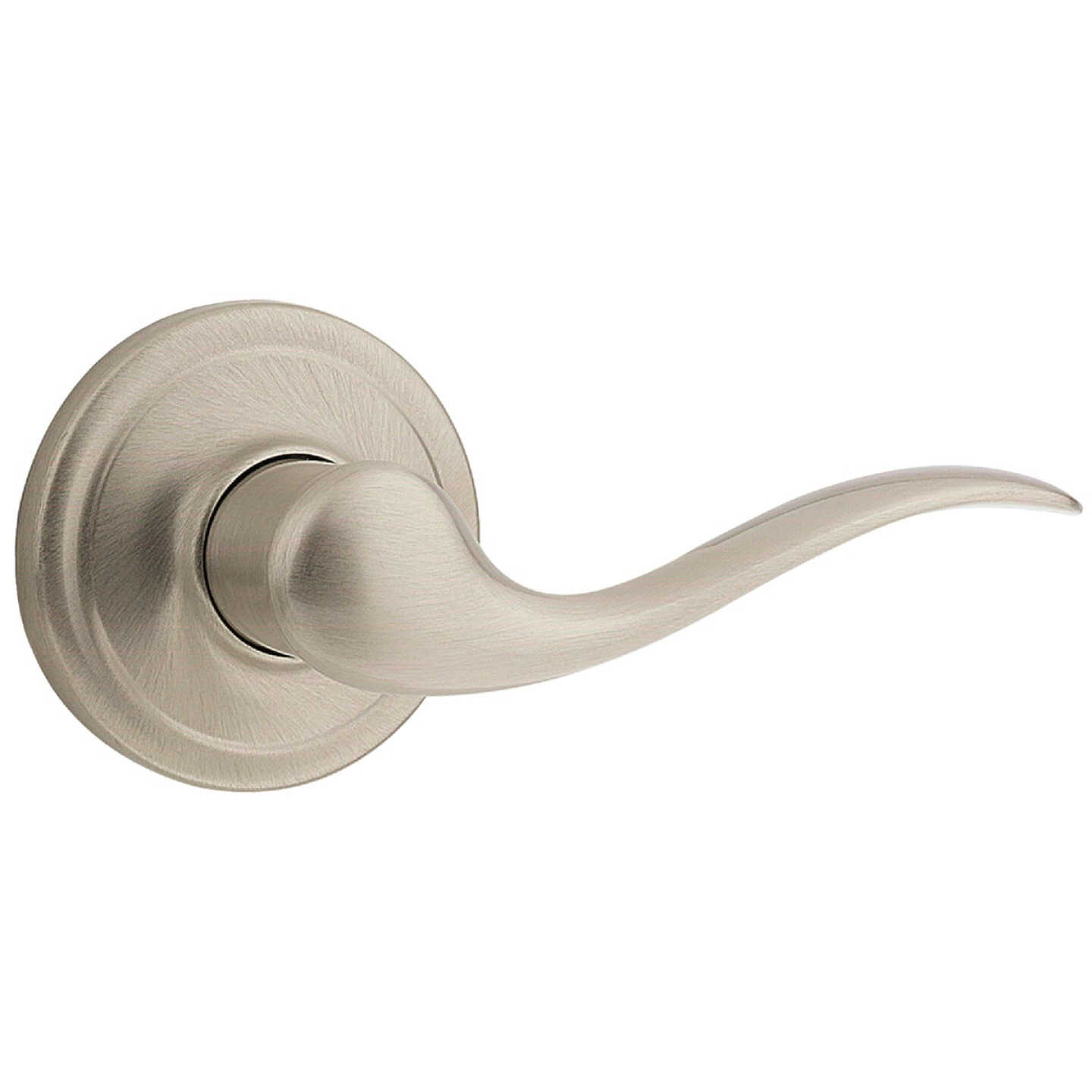 Kwikset Signature Series Satin Nickel Right-Hand Tustin Dummy Door Lever Image 1