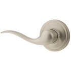 Kwikset Signature Series Satin Nickel Left-Hand Tustin Dummy Door Lever Image 1