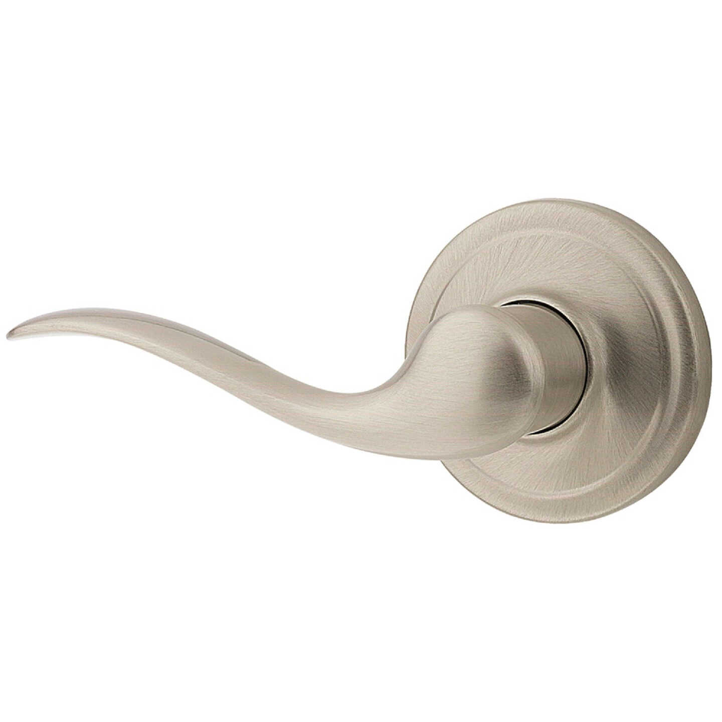 Kwikset Signature Series Satin Nickel Left-Hand Tustin Dummy Door Lever Image 1