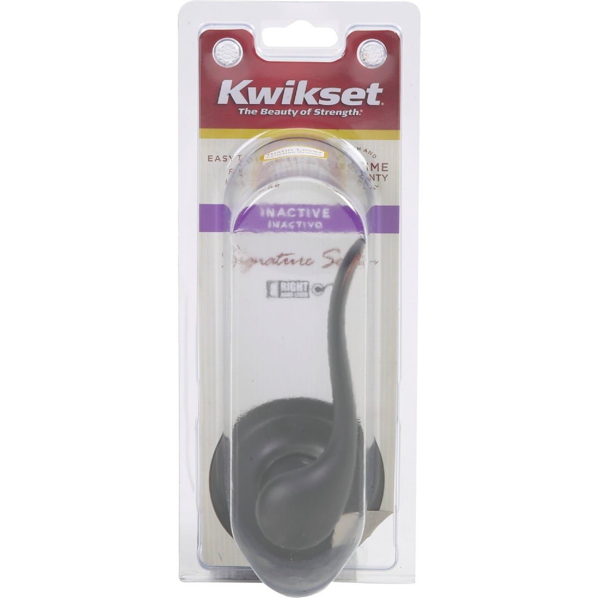 Kwikset Signature Series Venetian Bronze Right-Hand Tustin Dummy Door Lever Image 2