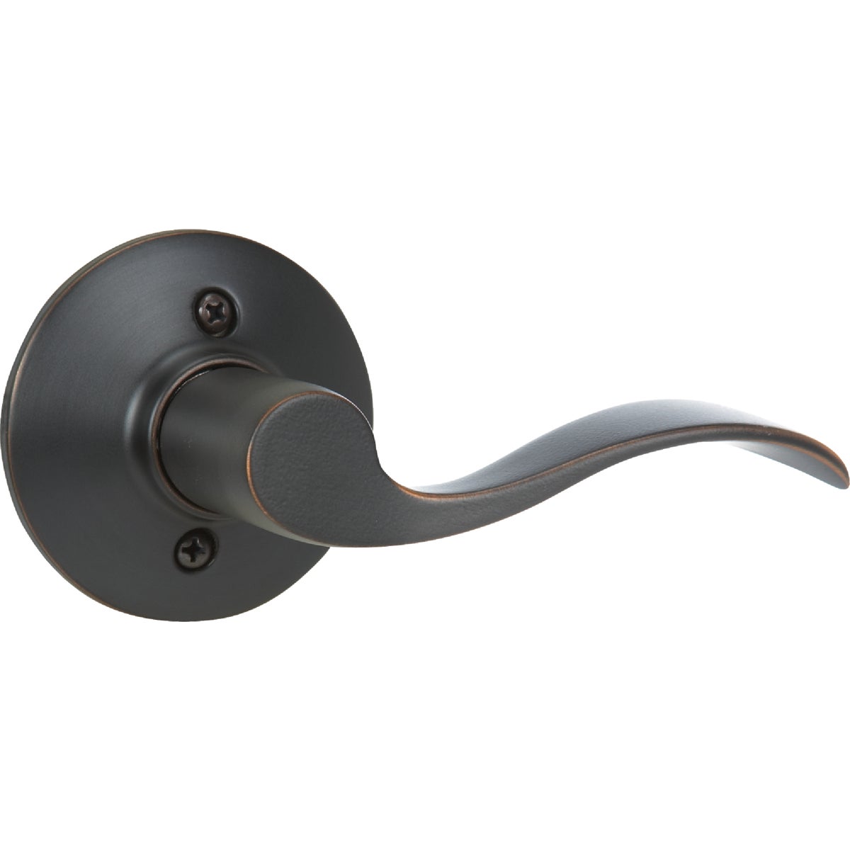 Schlage Accent Right-Handed Aged Bronze Dummy Door Lever Image 1