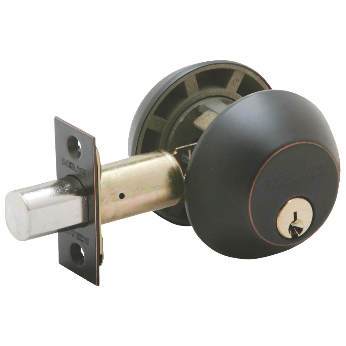 Schlage B-Series Aged Bronze Double Cylinder Deadbolt