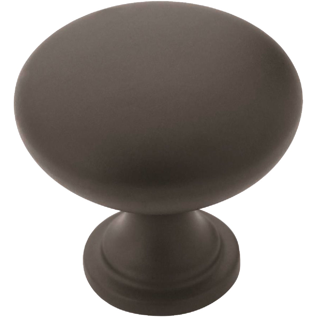 Amerock Edona 1.25 In. Dia. Round Matte Black Cabinet Knob Image 1