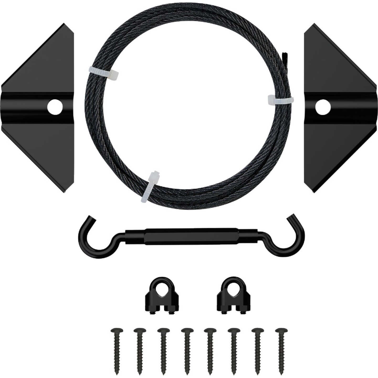 National Hardware Black Anti-Sag Gate Kit Image 1