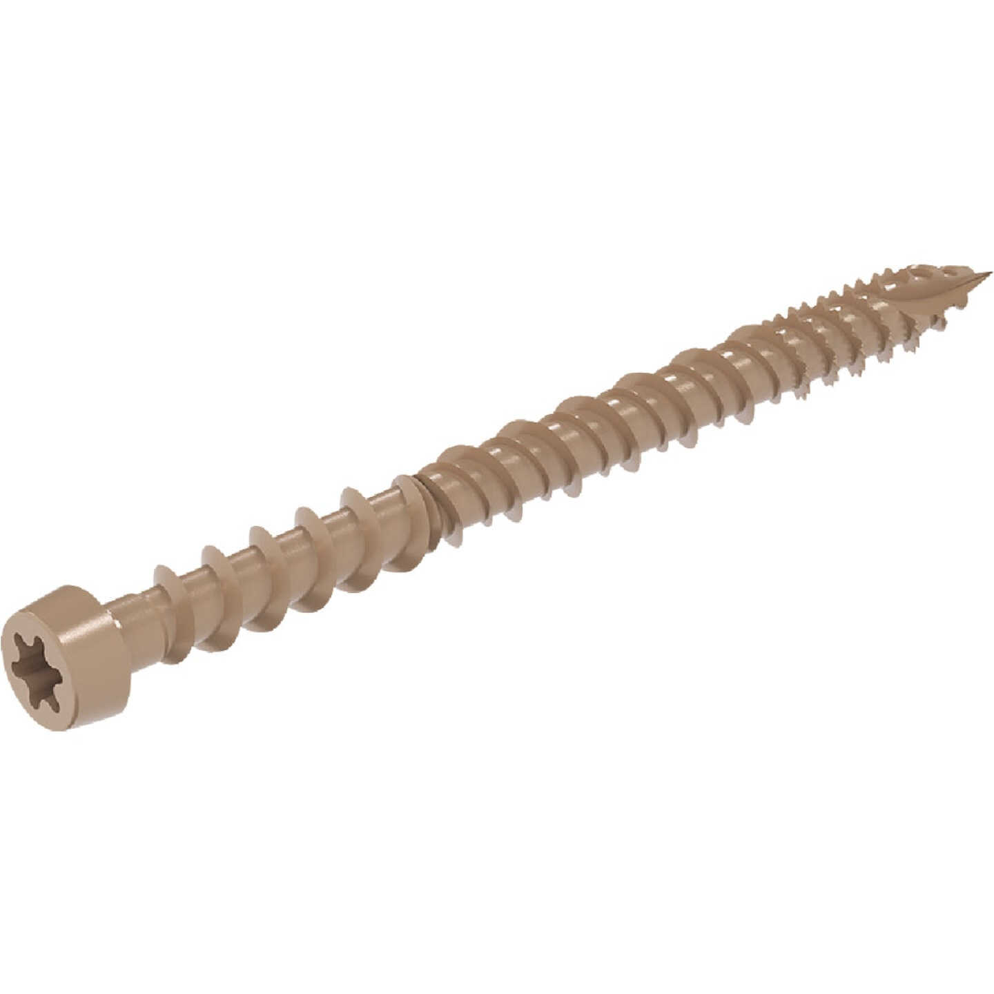 Grip-Rite DeckForce #9 x 2-1/2 In. Tan Composite Deck Screw (1 Lb.) Image 2