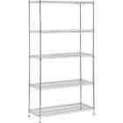 Honey Can Do 42 In. x 72 In. x 18 In. Chrome Steel 5-Tier Heavy-Duty Shelving Unit Image 1