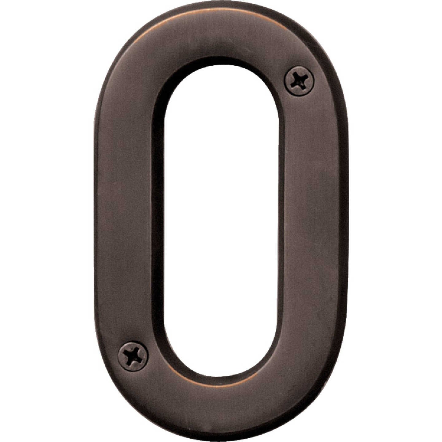 Hy-Ko Prestige Series 4 In. Oil Rubbed Bronze House Number Zero Image 1