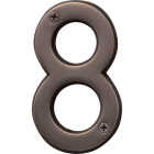 Hy-Ko Prestige Series 4 In. Oil Rubbed Bronze House Number Eight Image 1