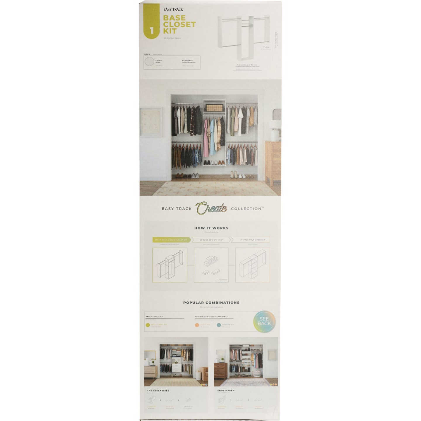 Easy Track Create Collection Wood Laminate Closet Kit Image 5