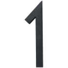 Hy-Ko Architectural Series 6 In. Satin Black House Number One Image 1