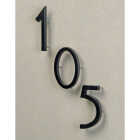 Hy-Ko Architectural Series 6 In. Satin Black House Number One Image 2