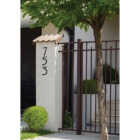 Hy-Ko Architectural Series 6 In. Satin Black House Number One Image 3