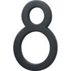 Hy-Ko Architectural Series 6 In. Satin Black House Number Eight Image 1