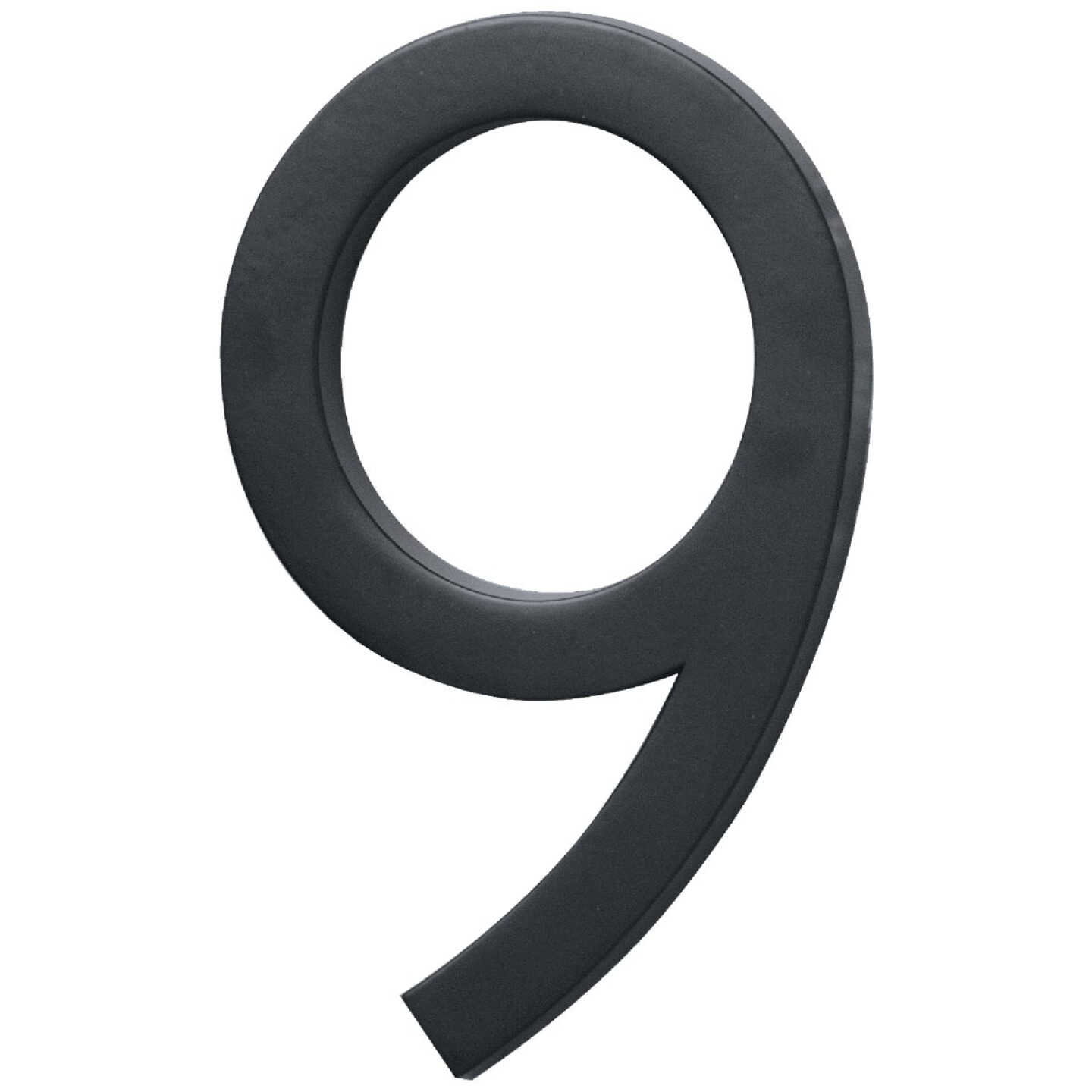 Hy-Ko Architectural Series 6 In. Satin Black House Number Nine Image 1