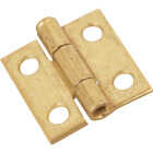 National Hardware 1 In. Brass Loose-Pin Narrow Hinge (2-Pack) Image 1