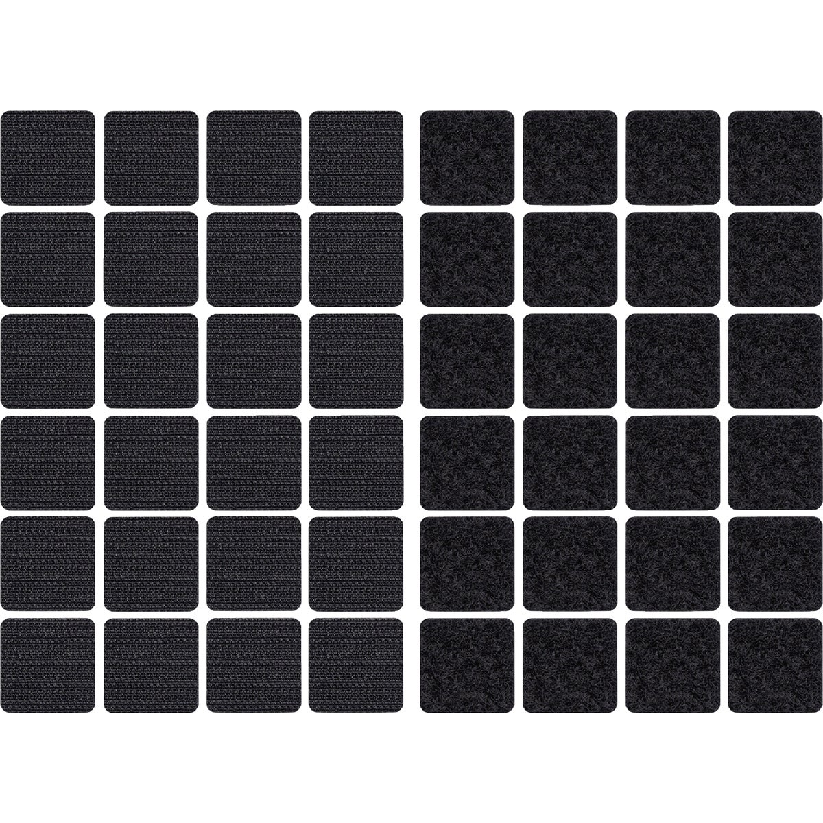 Wrap-It Storage Stick 'Em 1 In. Black Hook & Loop Square (24 Ct.)