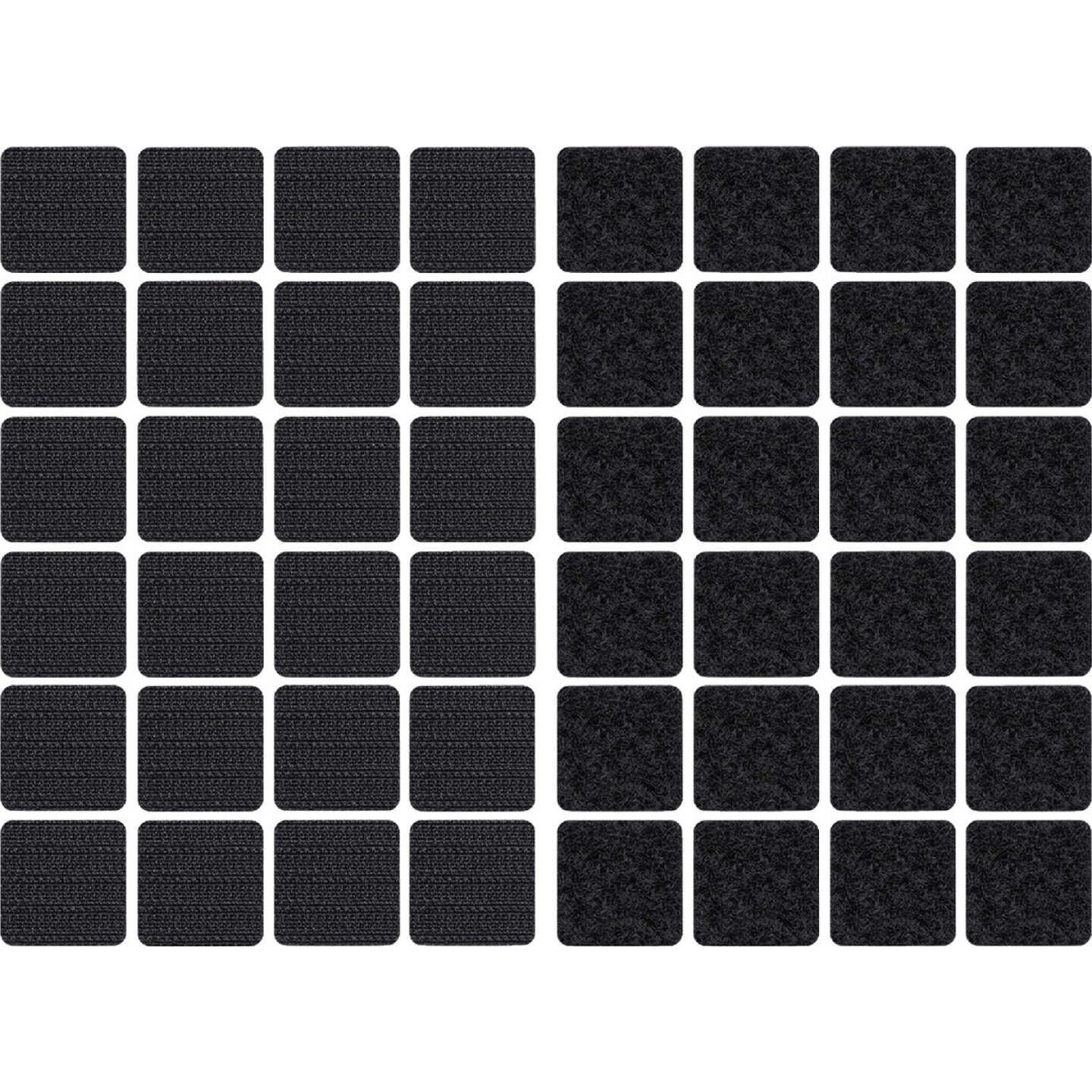 Wrap-It Storage Stick 'Em 1 In. Black Hook & Loop Square (24 Ct.) Image 1