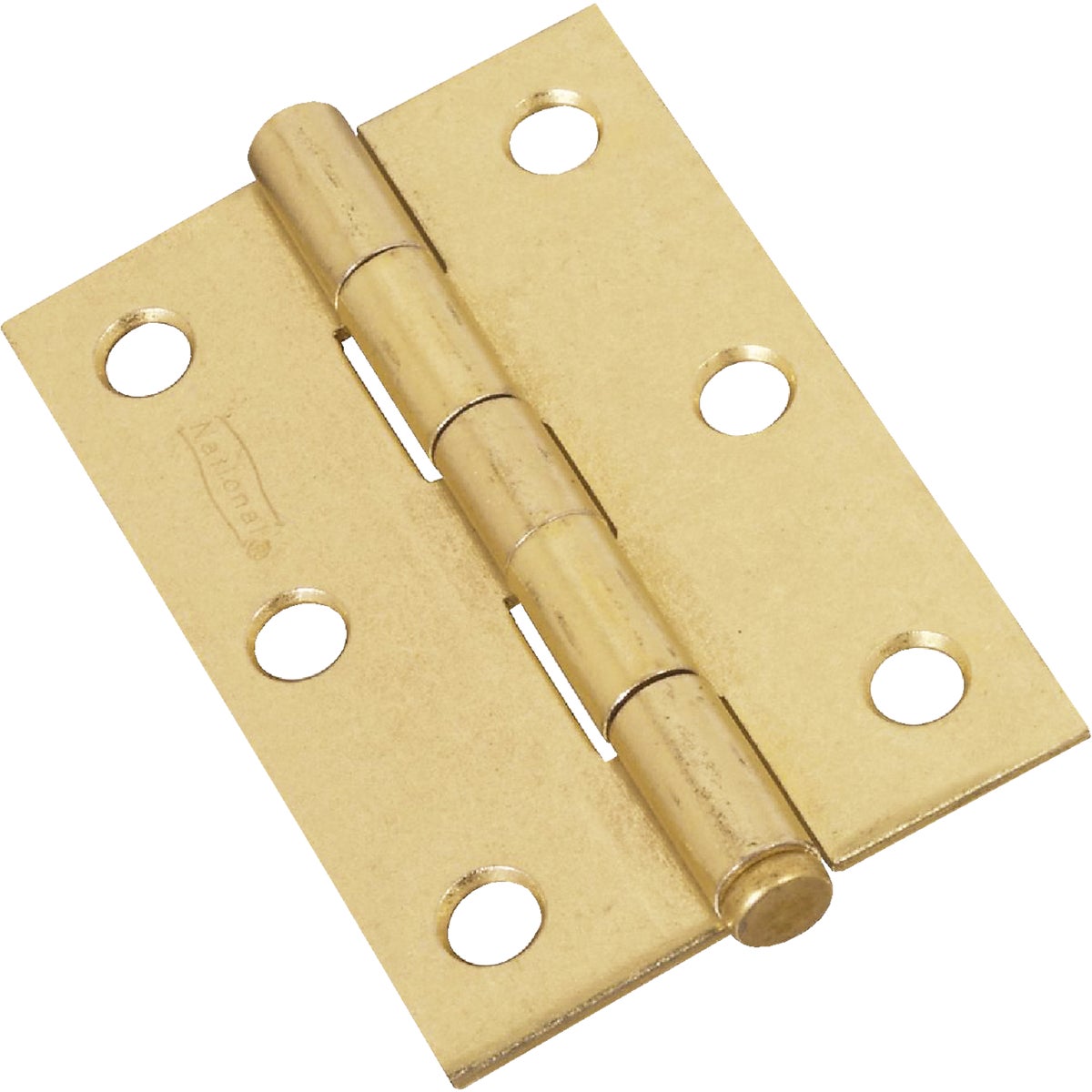 National Hardware 3 In. Brass Loose-Pin Narrow Hinge (2-Pack)