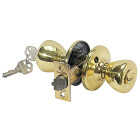 Kwikset Tylo Polished Brass Entry Door Knob Image 1