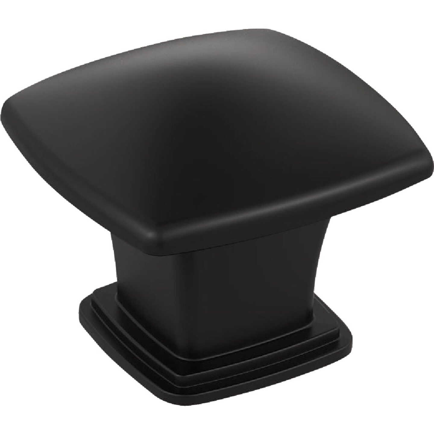 Amerock Garfield 1.1875 In. L. Matte Black Knob Image 1