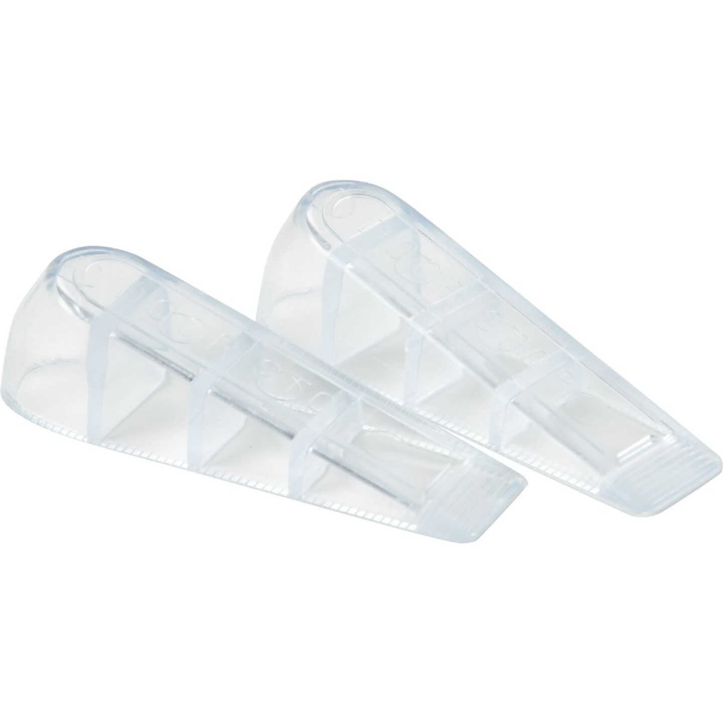 Magic Sliders Clear Rubber Wedge Door Stop (2-Pack) Image 1