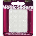Magic Sliders 3/8 In. Round Clear Furniture Bumpers,(20-Count) Image 2
