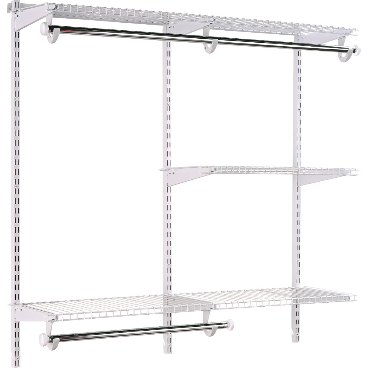 Rubbermaid Configurations 4 Ft. to 8 Ft. No-Cut Adjustable Closet Kit Image 4