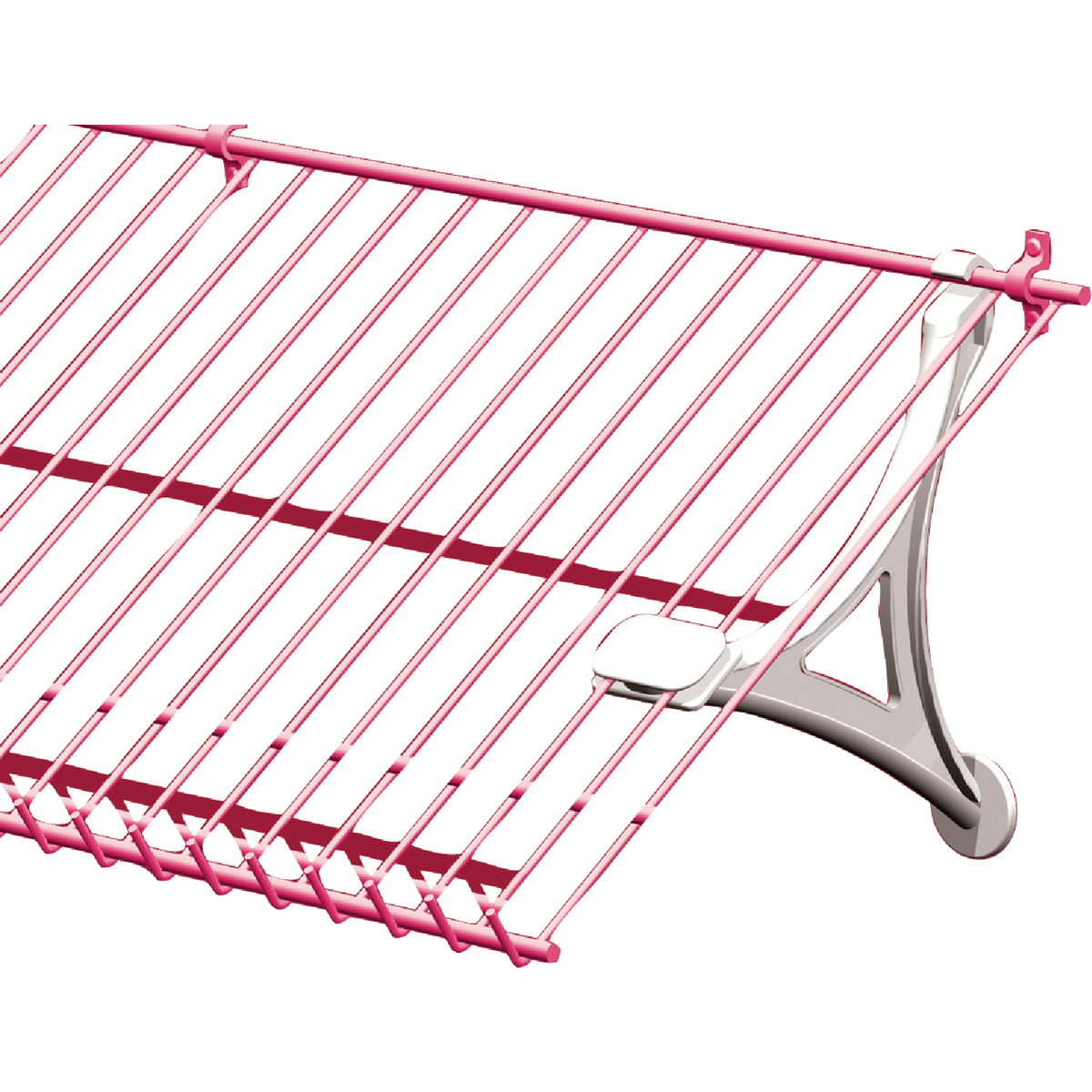 ClosetMaid White Wire Shelf Shoe Support Bracket