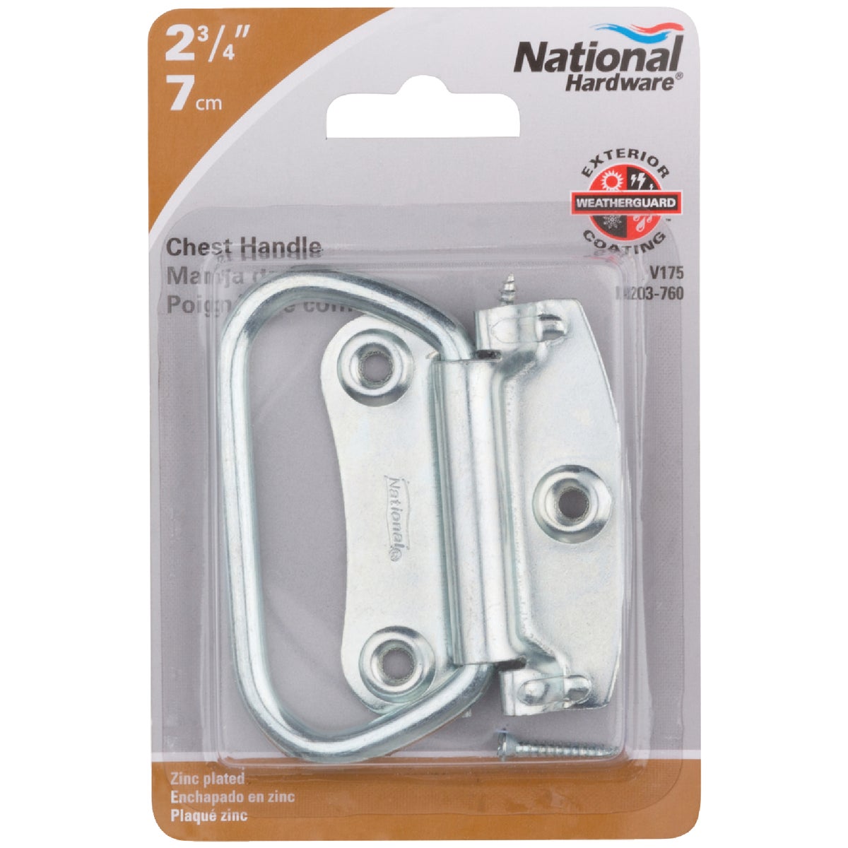 National Hardware Zinc 2 3/4 In. Steel Chest Handle Image 2