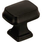 Amerock Revitalize Rectangle Black Bronze Cabinet Knob Image 1