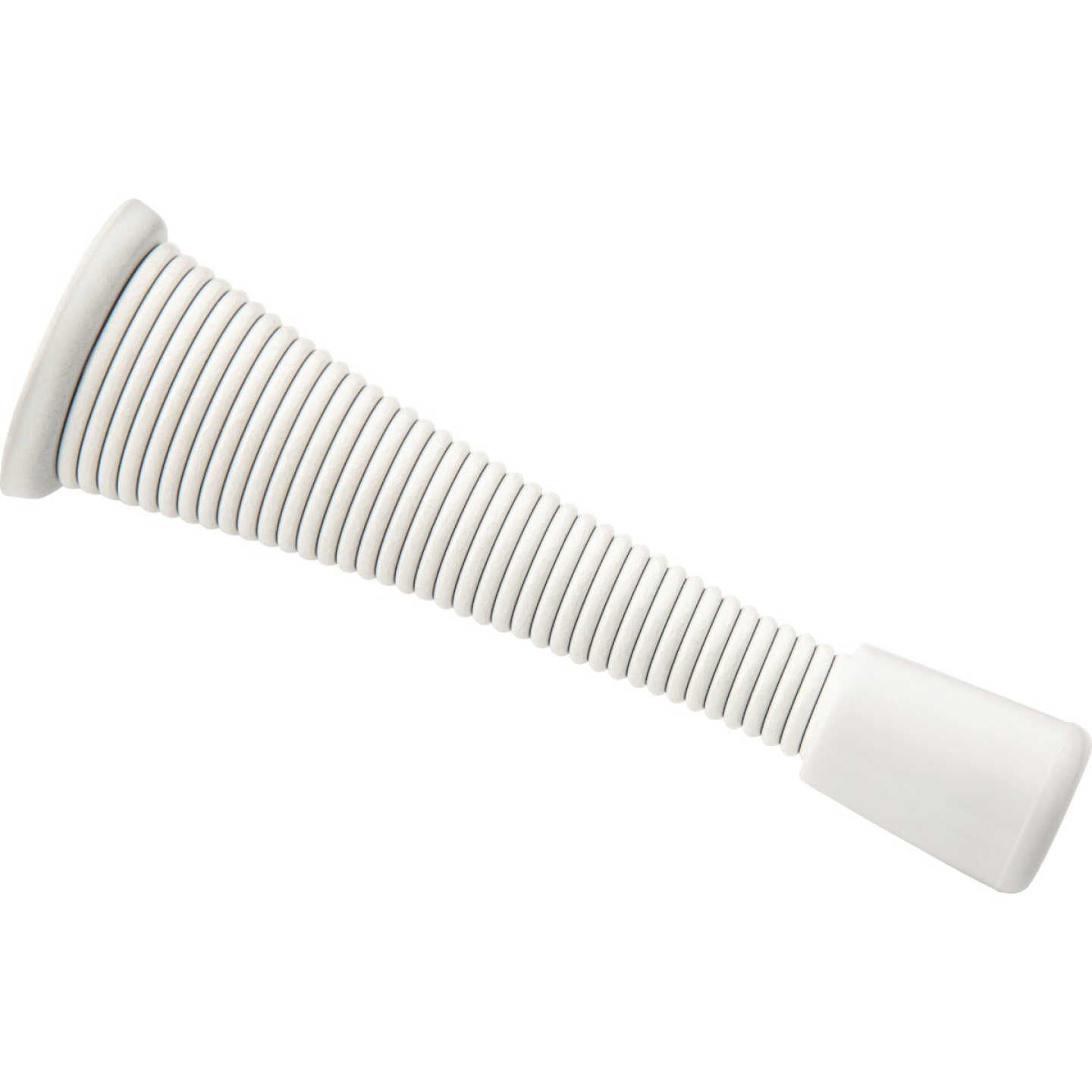 National Hardware 3 In. White Spring Door Stop Image 1