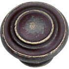 Laurey Windsor Round 1-3/8 In. Weathered Antique Bronze Cabinet Knob Image 1