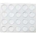 Super Sliders 3/8 In. Clear Round Furniture Wall Bumper (20-Pack) Image 2