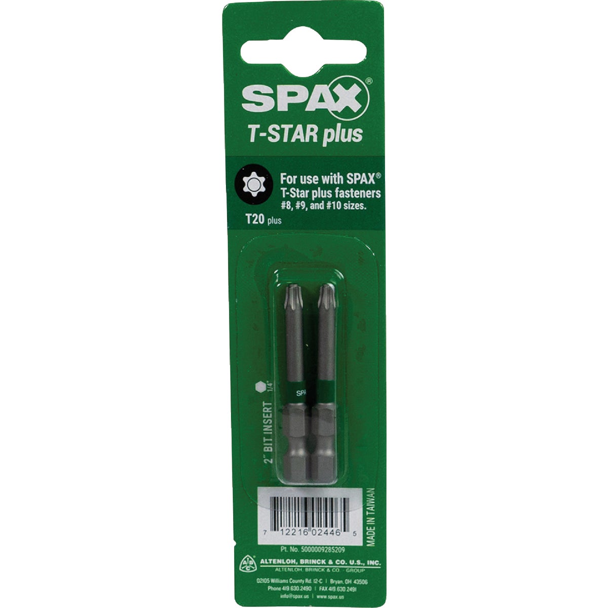 SPAX 2 In. T20 Plus Screwdriver Bit (2-Pack) Image 2
