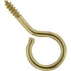 National Hardware #14 Brass Large Screw Eye (6-Count) Image 1