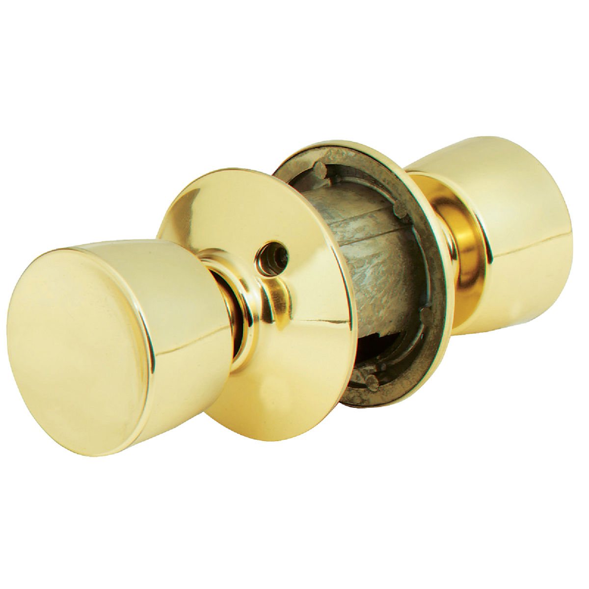 Schlage Bell Bright Brass Hall & Closet Door Knob Image 1
