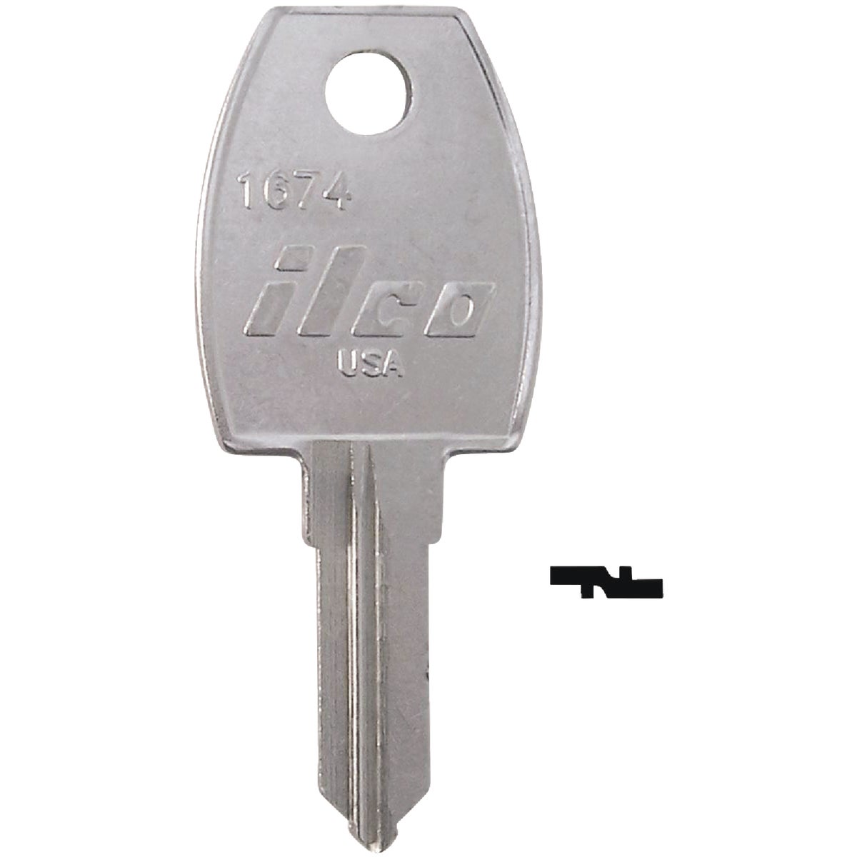 ILCO 1674 WD / Treadway Lock Key Blank (10-Pack)