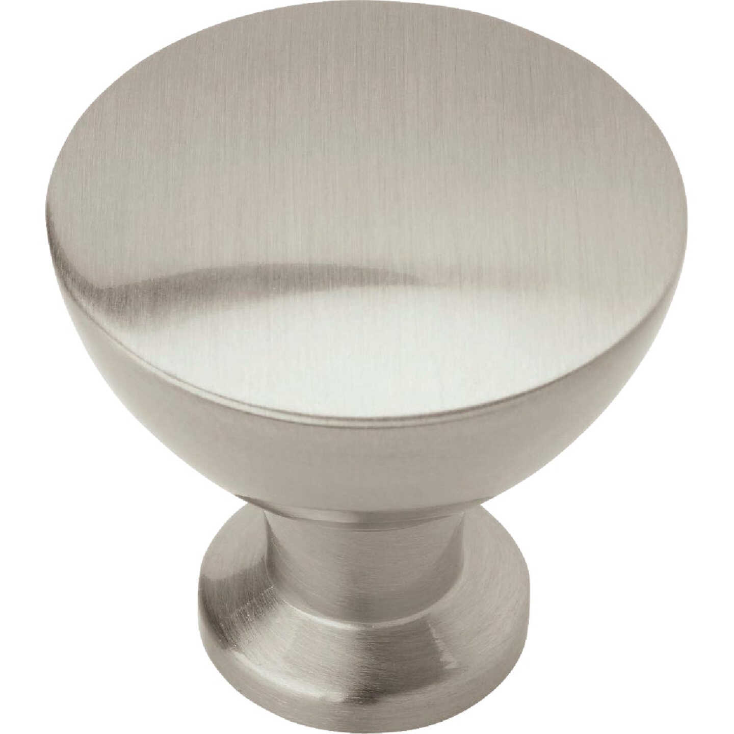 Amerock Grail 1.25 In. Dia. Round Satin Nickel Cabinet Knob Image 1