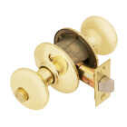 Schlage Plymouth Bright Brass Bed & Bath Door Knob Image 1