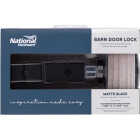 National Hardware Matte Black Barn Door Lock Image 3