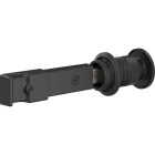 National Hardware Matte Black Barn Door Lock Image 1