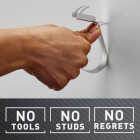 3M Claw 15 Lb. Silver Drywall Hook Image 5