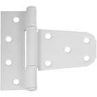 National Hardware 3-1/5 In. White Vinyl Fence Gate Hinge Image 1