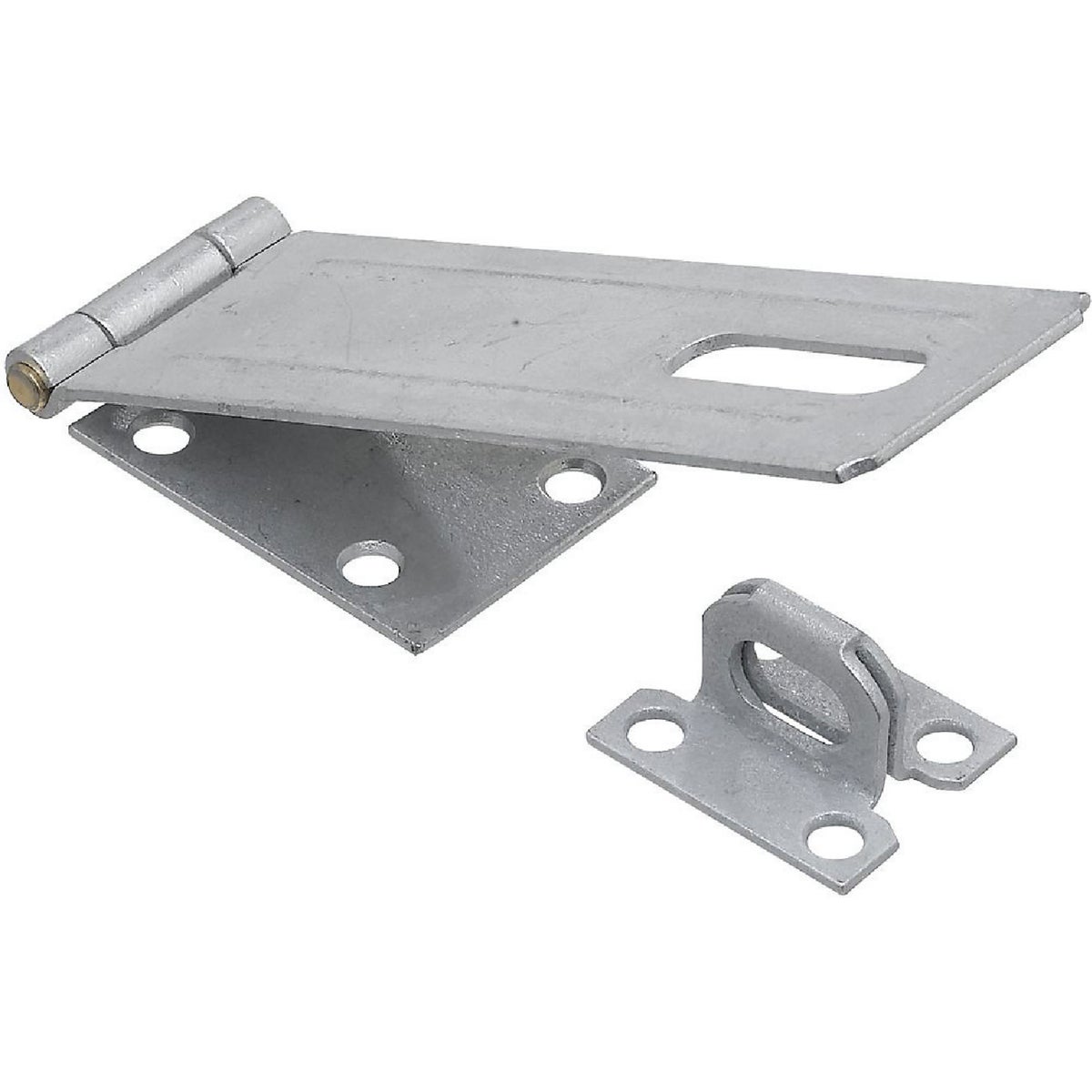 National Hardware 6 In. Galvanized Non-Swivel Safety Hasp Image 1