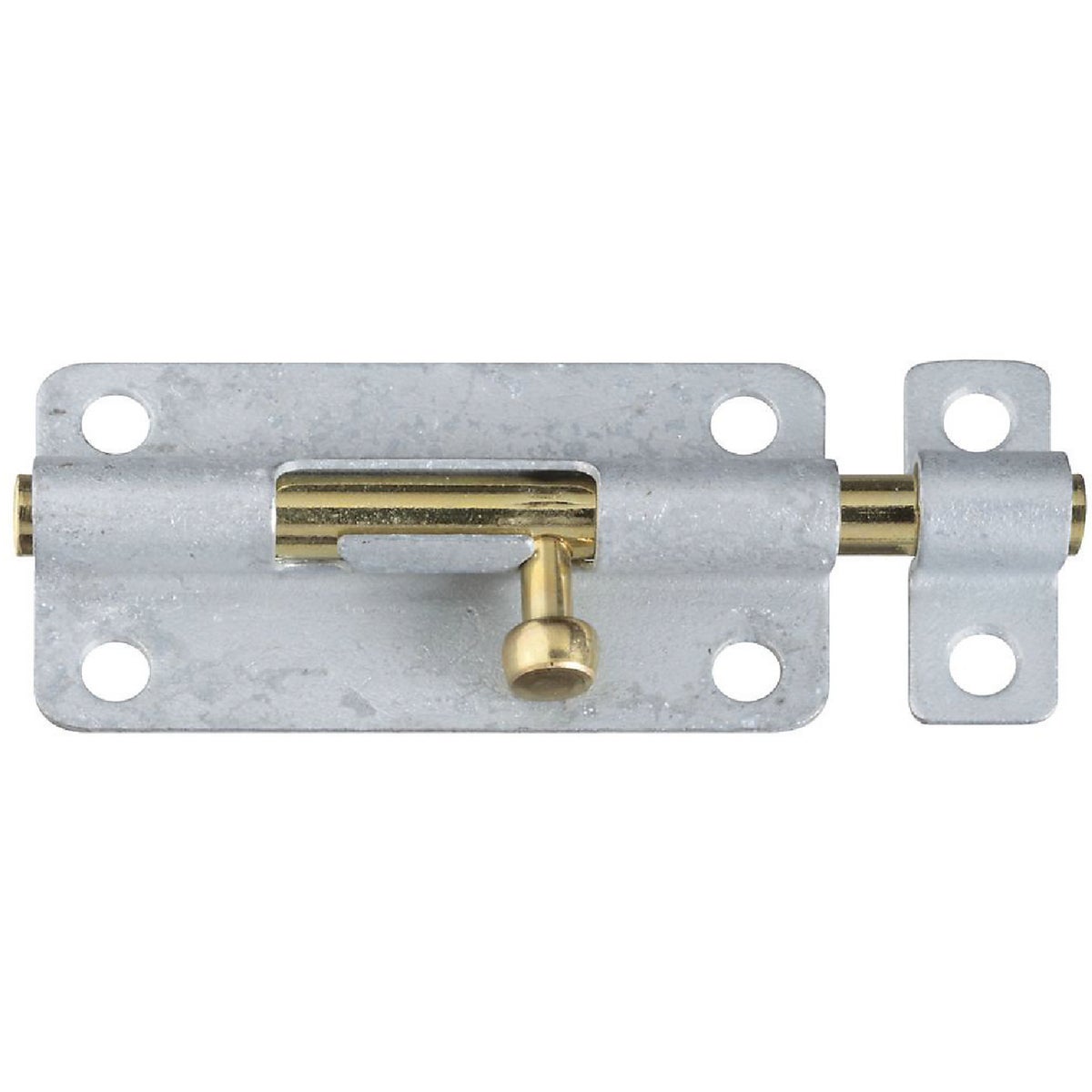 National Hardware 4 In. Galvanized Steel Door Barrel Bolt Image 1