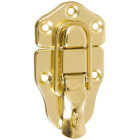 National Hardware Brass Finish Lockable Draw Catch Image 1