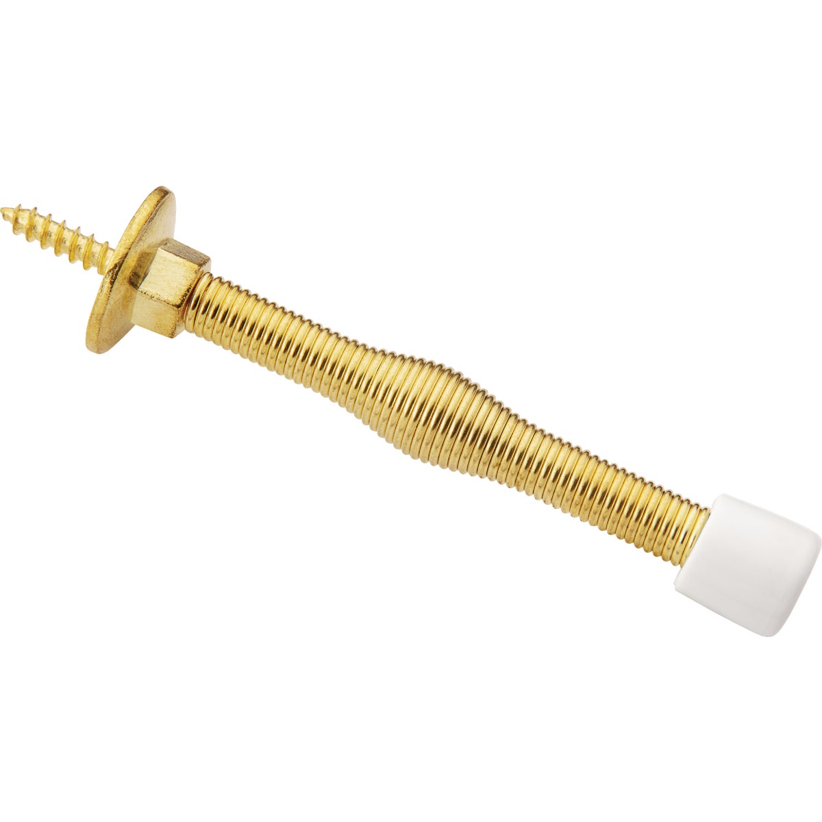 National Hardware 3 In. Brass Spring Utility Door Stop